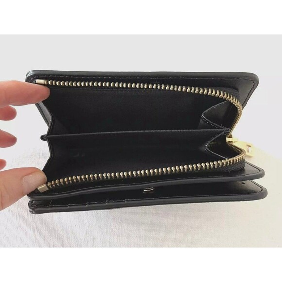 New Marc Jacobs Medium Compact Bifold Wallet Black - Picture 5 of 7